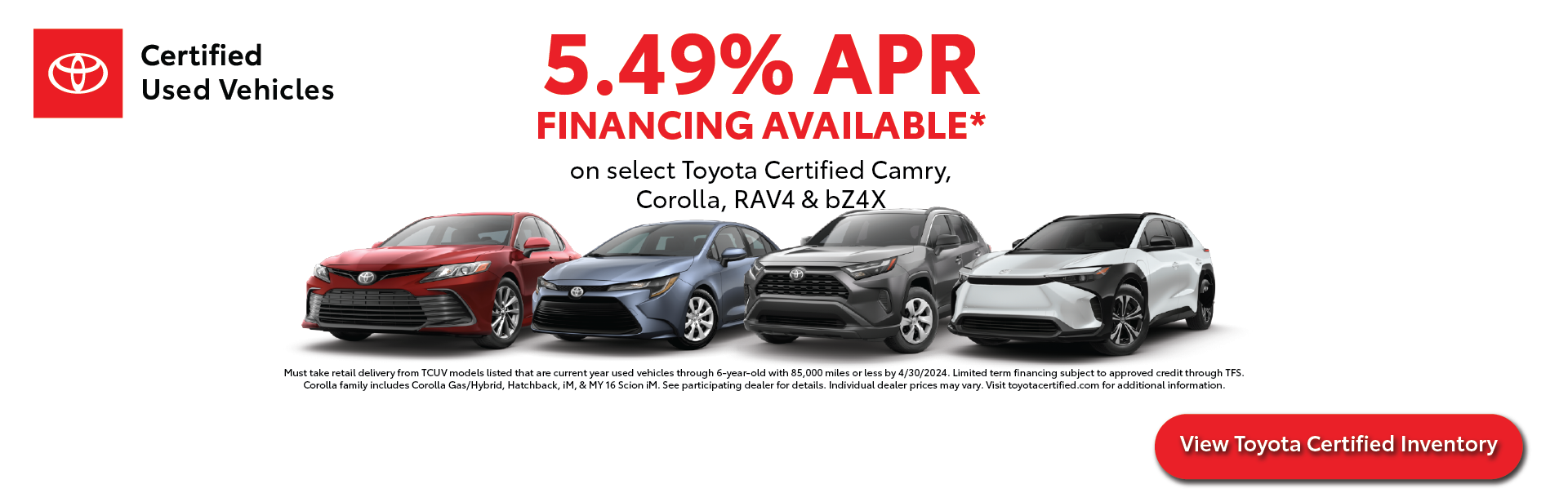 Toyota Certified Used Vehicle Offer | Monken Toyota of Mt. Vernon in Mt Vernon IL